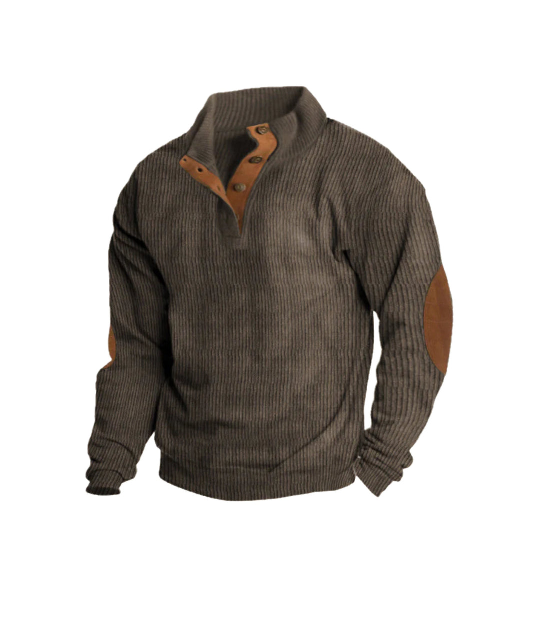 Glenn | Men's Ribbed Button Up Sweater