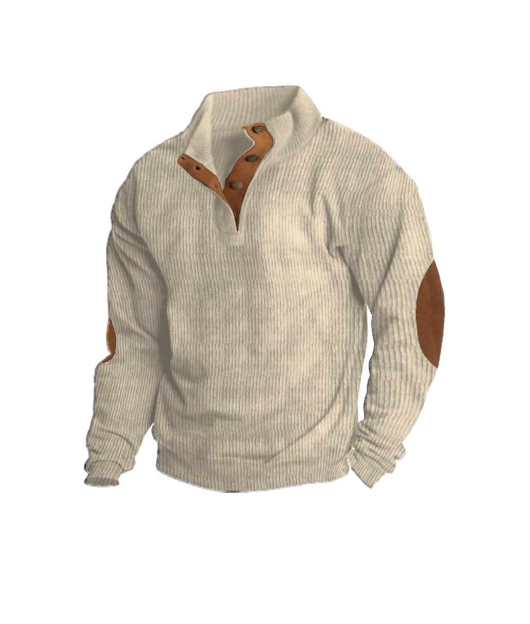 Glenn | Men's Ribbed Button Up Sweater